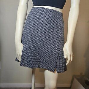 Mexx Vintage Wool Blend Mini Skirt – Black & White – Size 6 – Excellent Conditio